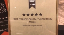 Ambiente Properties wins award: Best Property Agency Consultancy, Macau 2023-2024